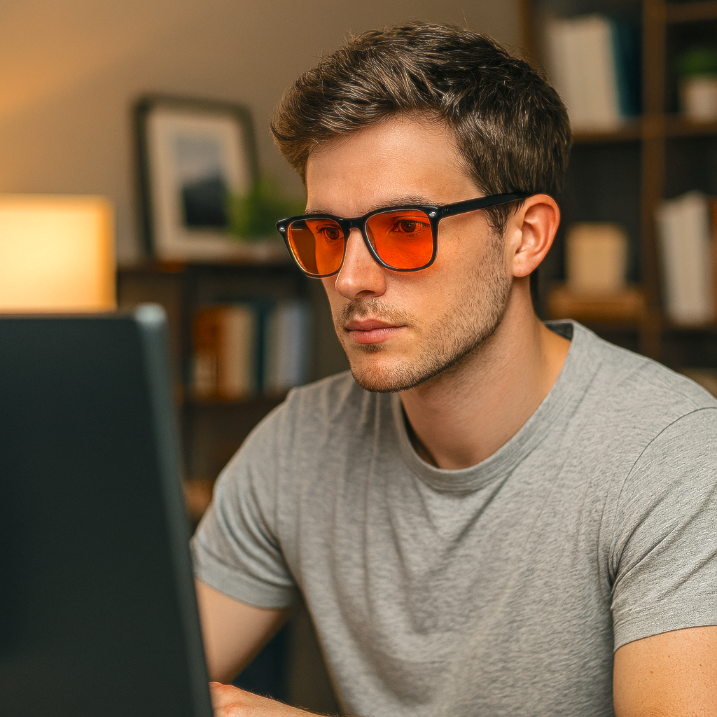 Ember's Blue Light Glasses – Orange